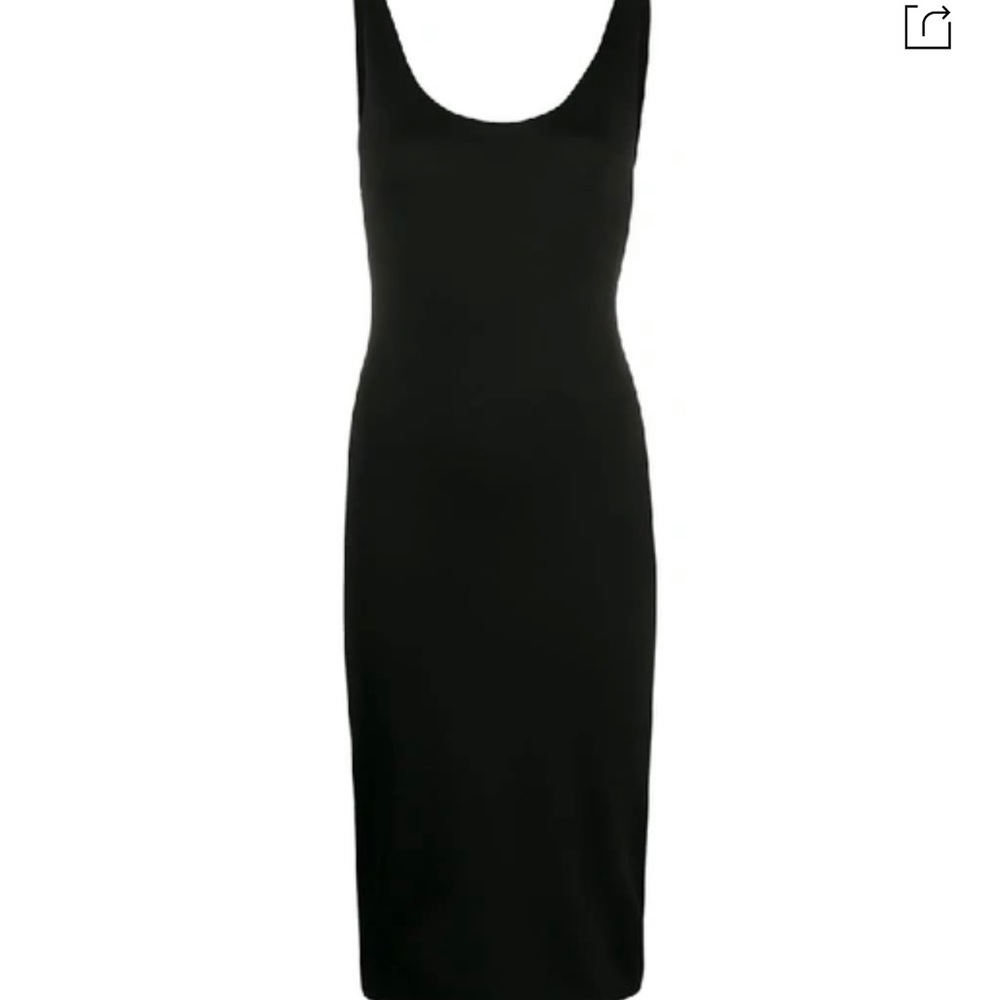 ALICE AND OLIVIA James Scoop Neck Body-con Tank Dress In Black MRSP $245.